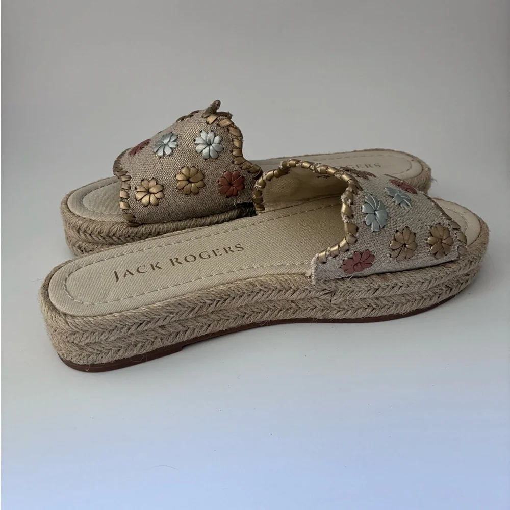 Jack Rogers Women's Espadrilles with Floral Accents (7M) NWT!